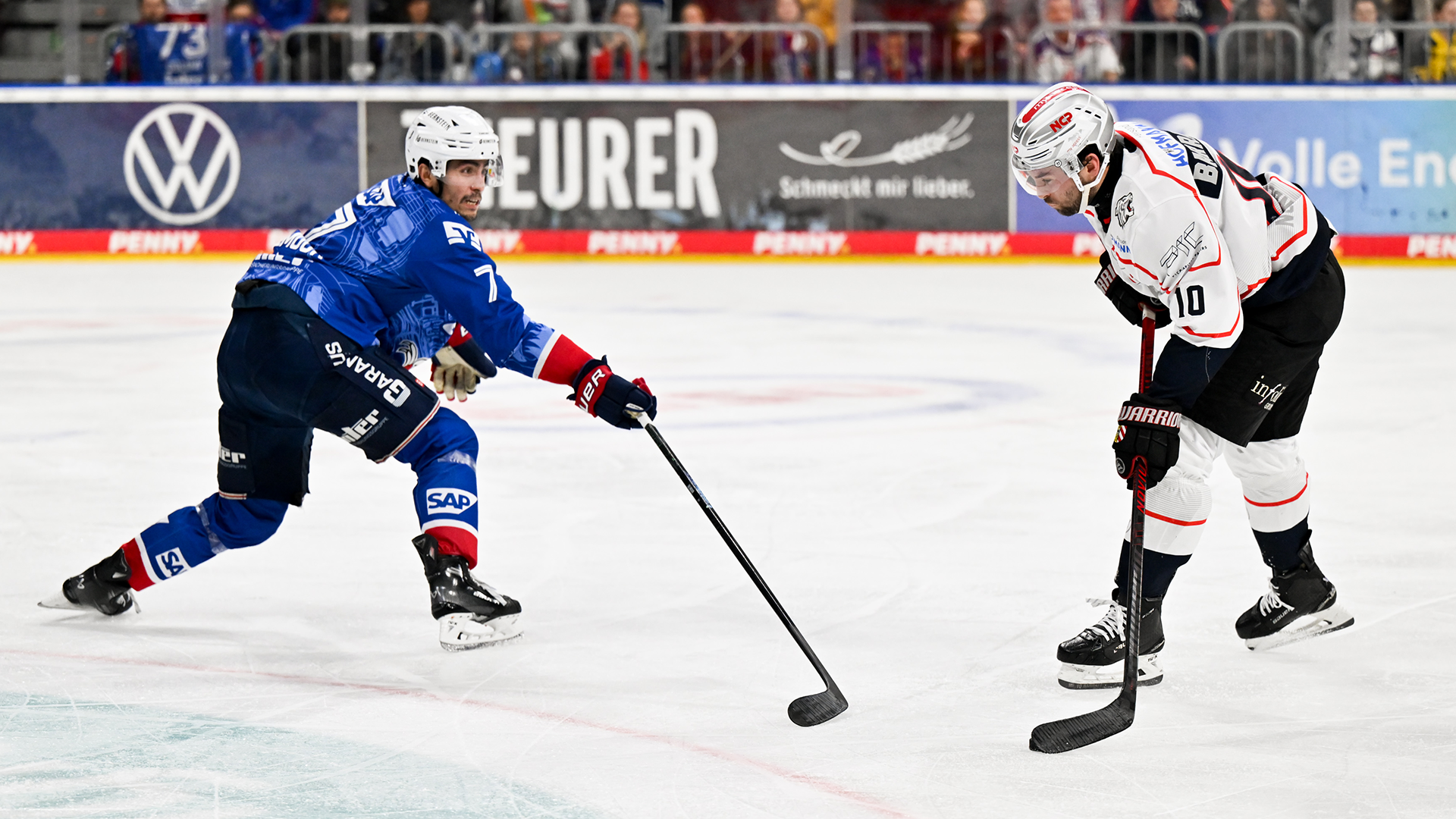 Adler Mannheim gg. Nürnberg Ice Tigers